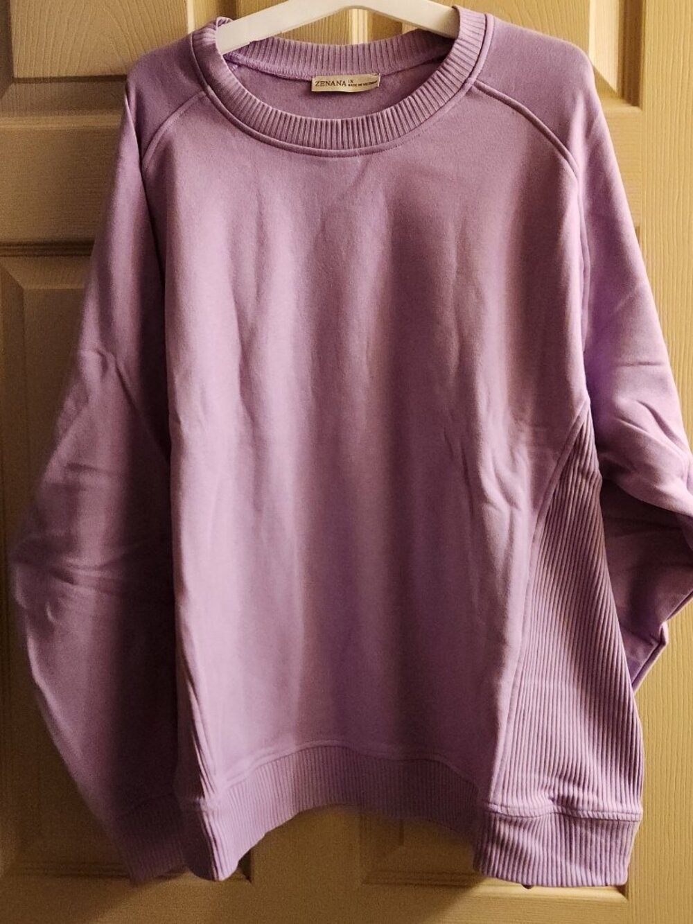 Zenana Lavendar Sweatshirt (OT-5306X), size XL, new